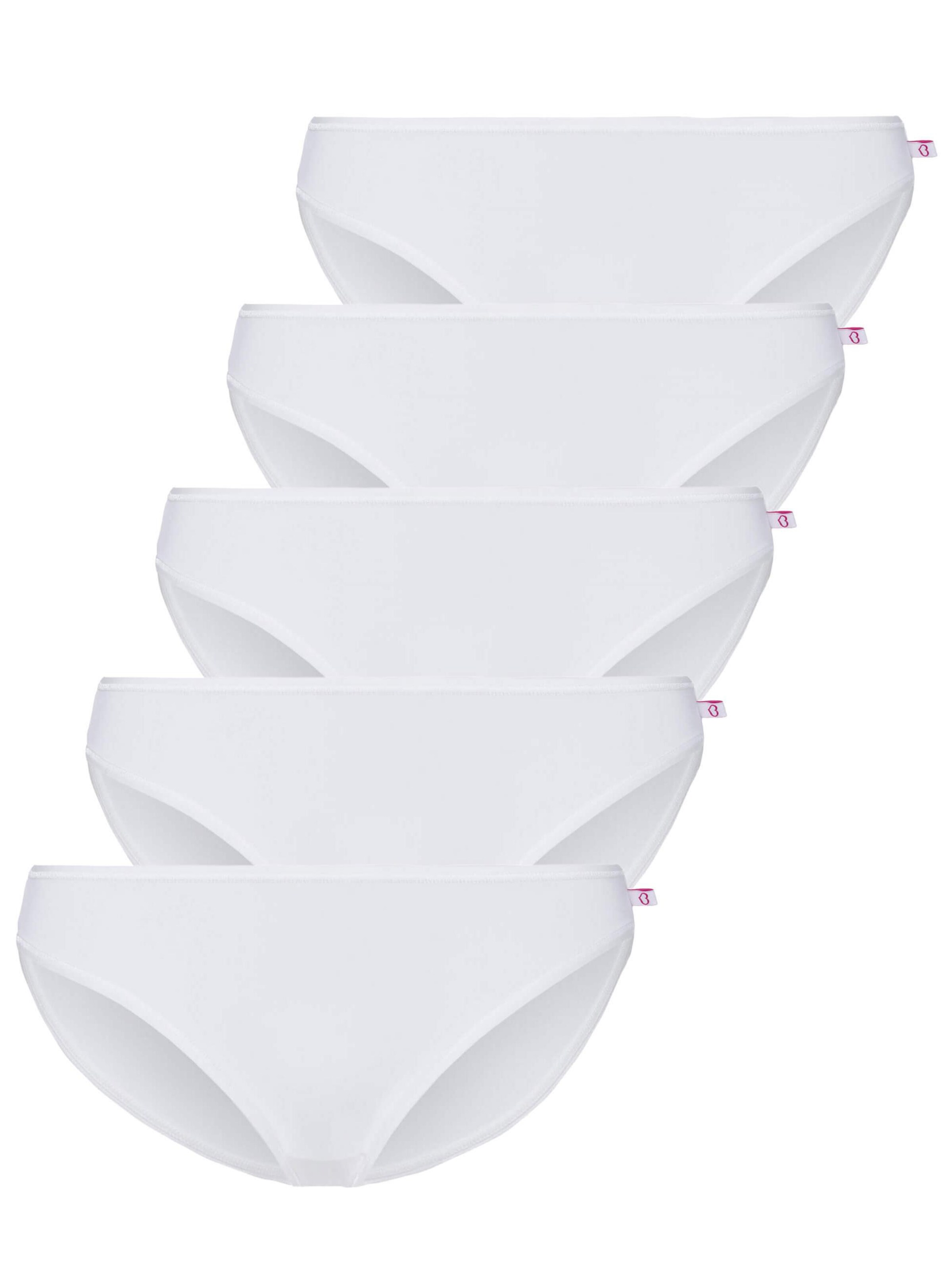 BeeDees Slip 'Hüftslip Stepy Soft Tai (5-er Pack)'‌‌‌‌‌‌‌‌‌ in Weiß: Vorderseite