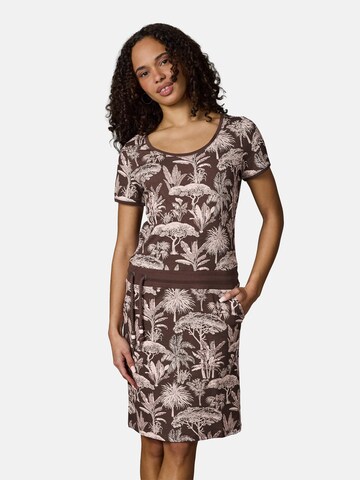 Robe d’été 'Baomi Tropic Youmodo' Ragwear en marron : devant