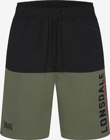LONSDALE Uimashortsit 'Hayling' värissä vihreä: etupuoli