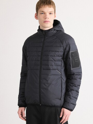 BOSS Prehodna jakna 'Urbanex' | modra barva