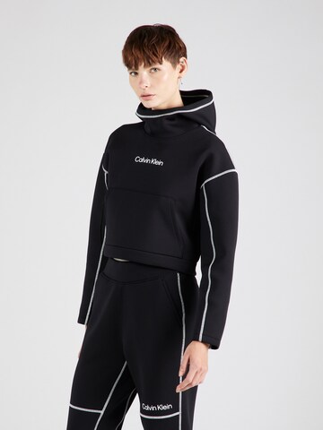 Calvin Klein SportSportska sweater majica - crna boja: prednji dio