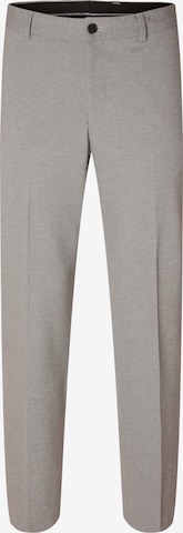 Pantalon chino 'Delon' SELECTED HOMME en gris : devant