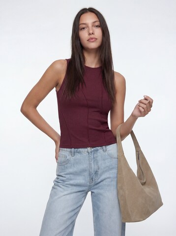 Haut 'Frieda' studioselect en rouge : devant