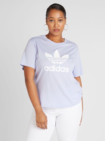 ADIDAS ORIGINALS Shirt 'Trefoil' in Lila: voorkant