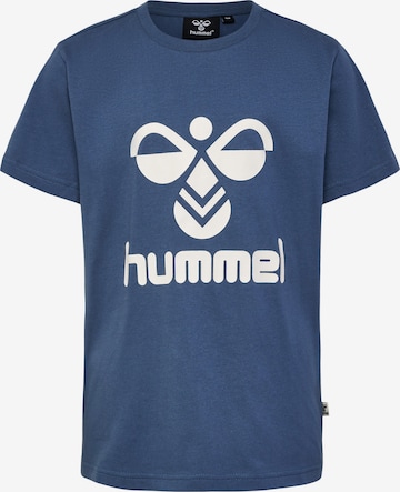 Hummel Funkční tričko 'Tres' – modrá: přední strana