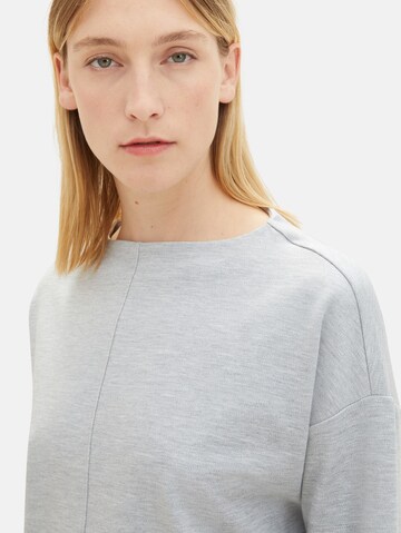 TOM TAILOR Sweatshirt in Grau