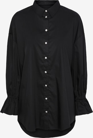 PIECES Blouse 'Tessi' in Zwart: voorkant