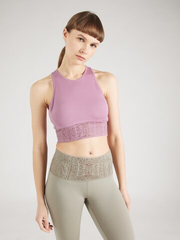 super.natural Sports Top 'ARABESQUE' in Purple: front
