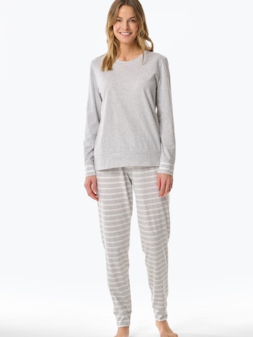 SCHIESSER Pyjama ' Casual Essentials ' in Grau: predná strana