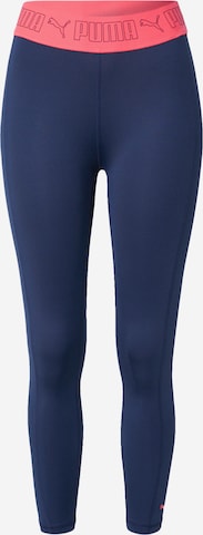 Skinny Pantaloni sportivi di PUMA in blu: frontale