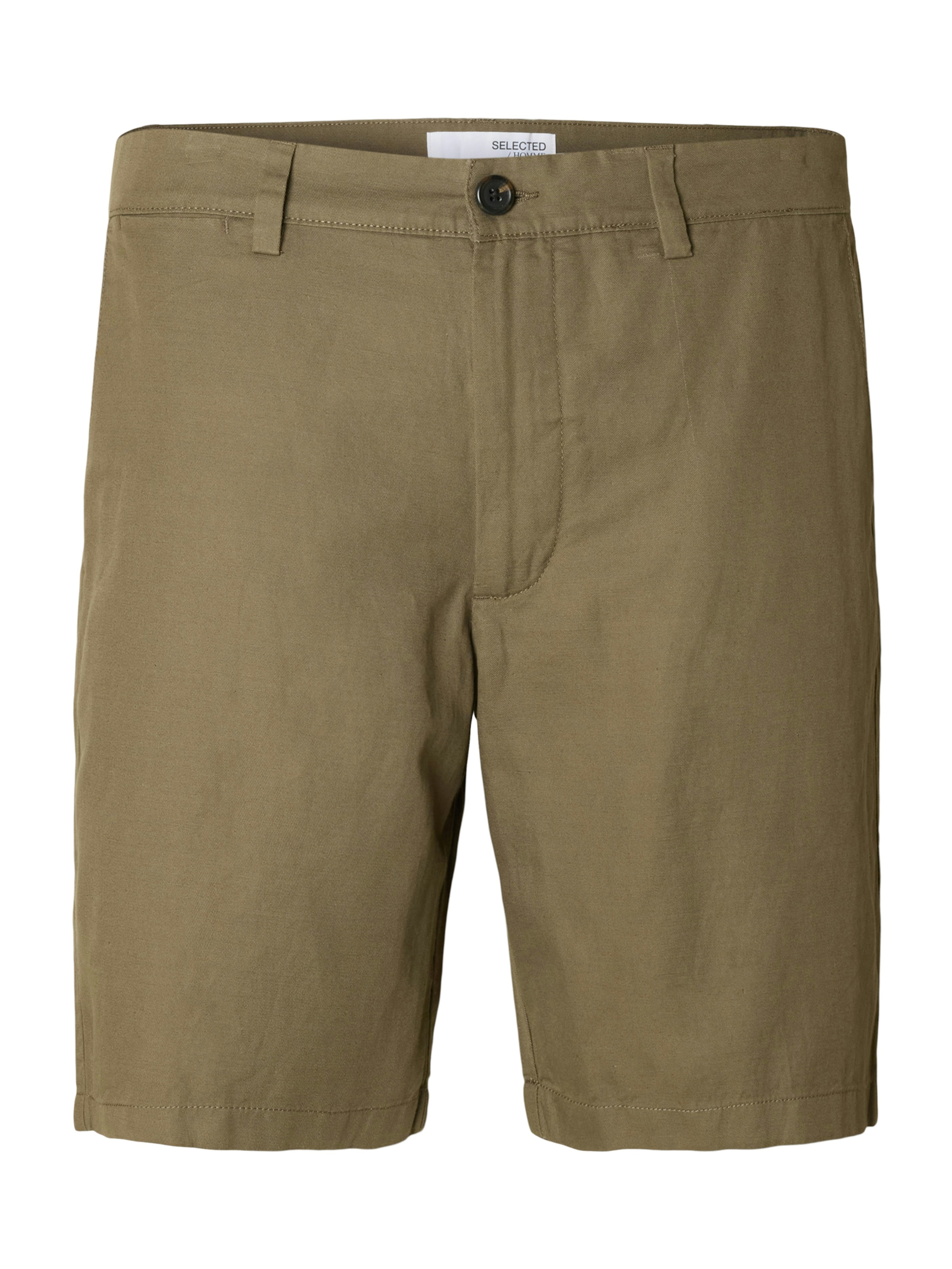 Pantalon 'SLHMILES' SELECTED en vert : devant