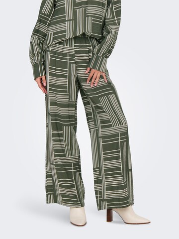 JDY Wide leg Broek 'JDYTroya' in Grijs: voorkant
