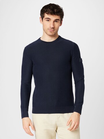 JOOP! Jeans Sweater 'Holino' in Blue: front