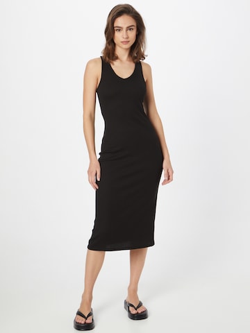 Urban Classics Dress in Black: front