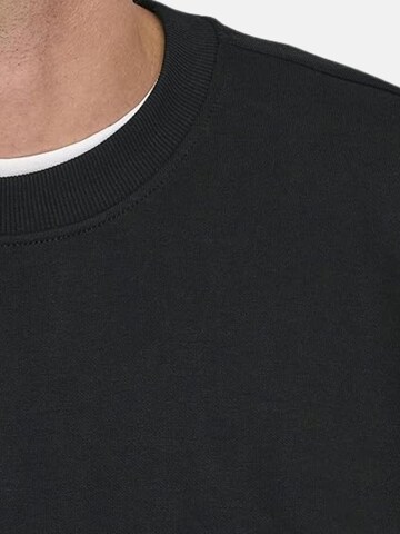 Felpa 'GIROCOLLO FELPA' di Only & Sons in nero