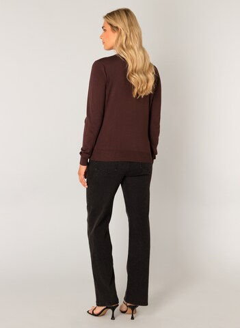 BASE LEVEL Strickjacke in Braun