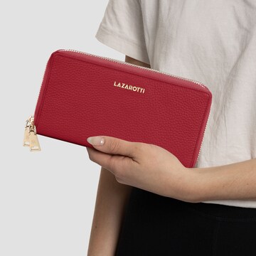 Lazarotti Wallet 'Bologna' in Red: front