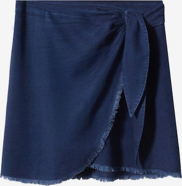 MANGO Spódnica 'Myko' w kolorze niebieski: przód