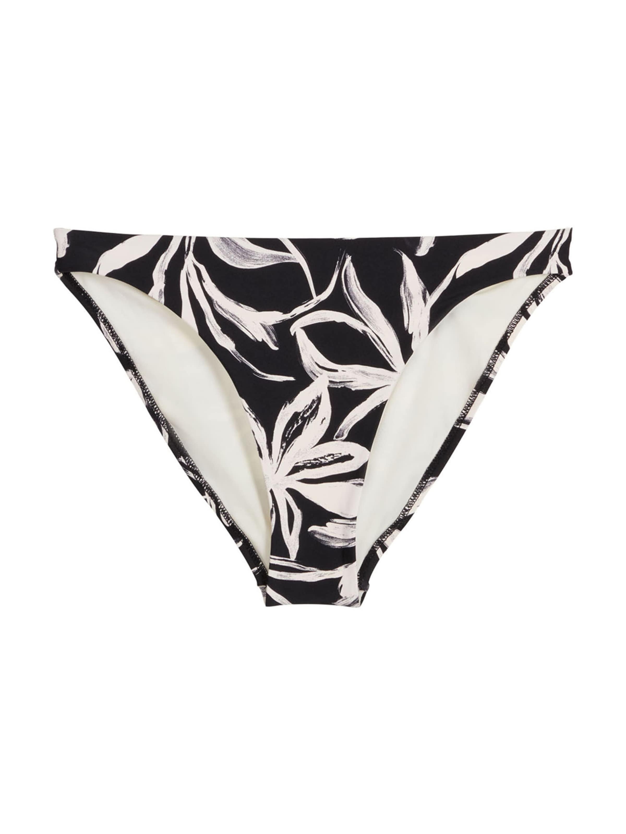 Bas de bikini ' Abstract Floral ' Marc O'Polo en noir : devant