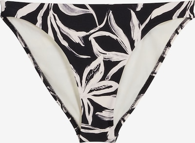 Marc O'Polo Bikini-Hose ' Abstract Floral ' in L in schwarz / weiß, Produktansicht