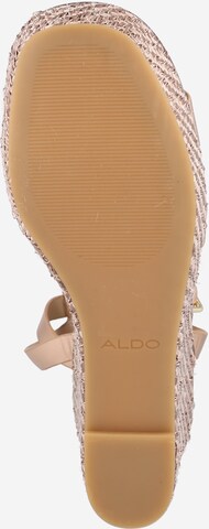 Sandale cu baretă 'ONAN' de la ALDO pe auriu