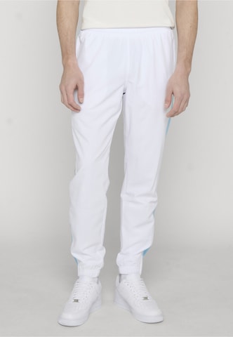 Sergio Tacchini Zúžený Sportovní kalhoty – bílá: přední strana