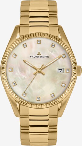 Jacques Lemans Analog Watch in Gold: front