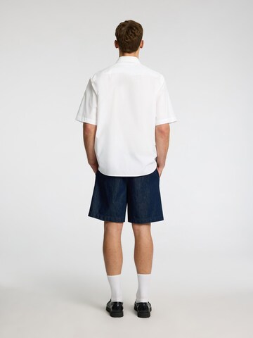 SELECTED - Ajuste confortable Camisa en blanco