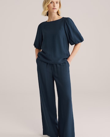 WE Fashion Wide Leg Housut värissä sininen