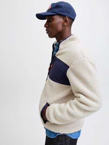 JACK & JONES Fleecová mikina 'JJThatcher' – béžová