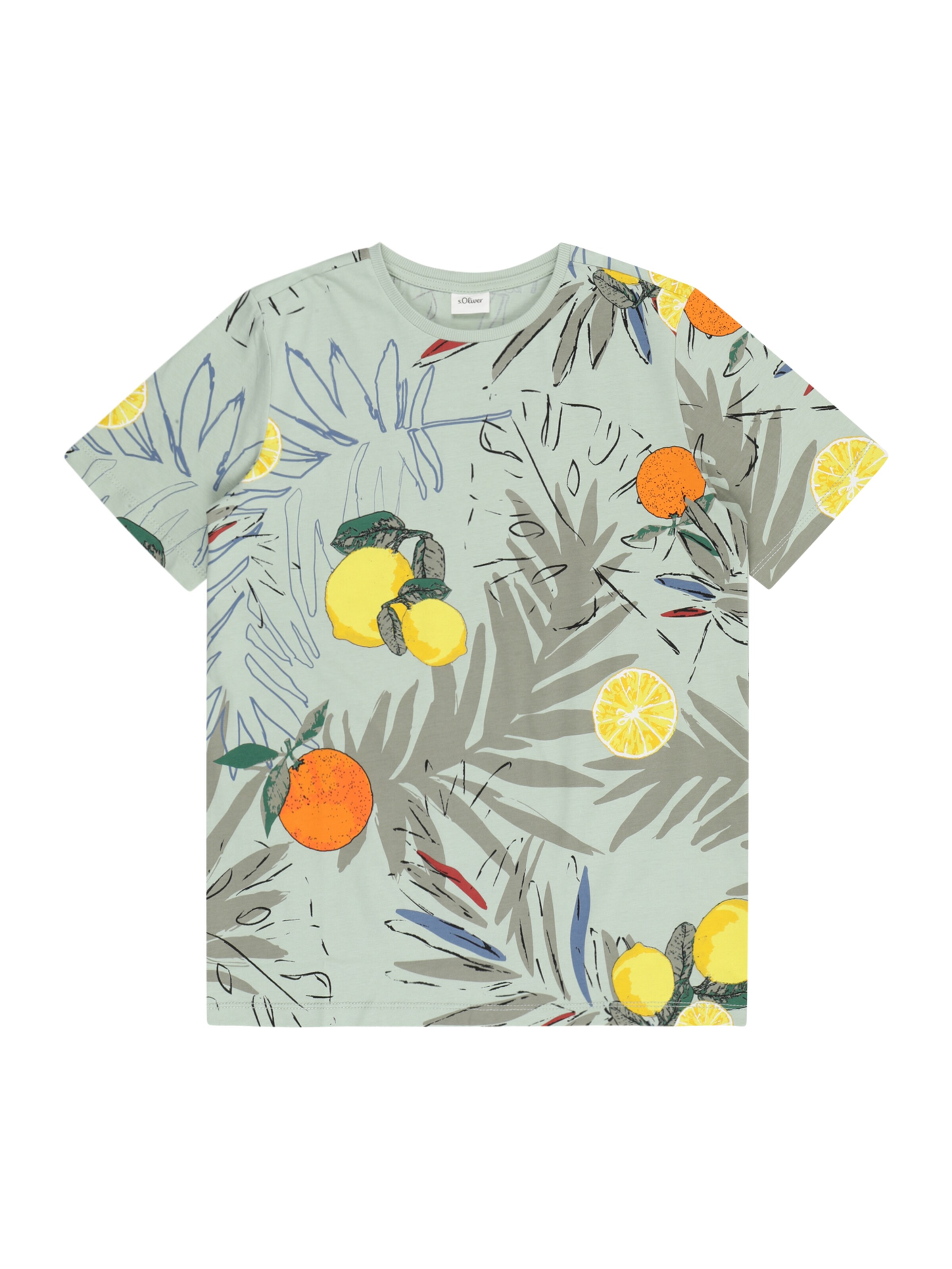 T-Shirt s.Oliver en vert : devant