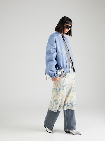 Essentiel Antwerp Between-season jacket 'Faces' in Blue