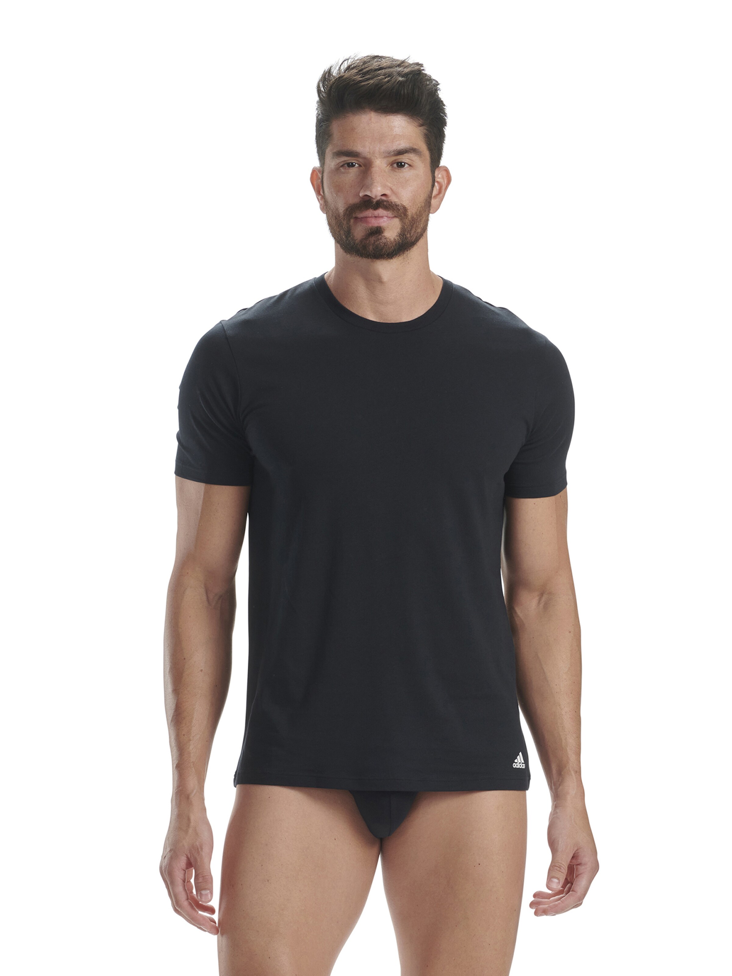 T-Shirt ADIDAS SPORTSWEAR en noir : devant