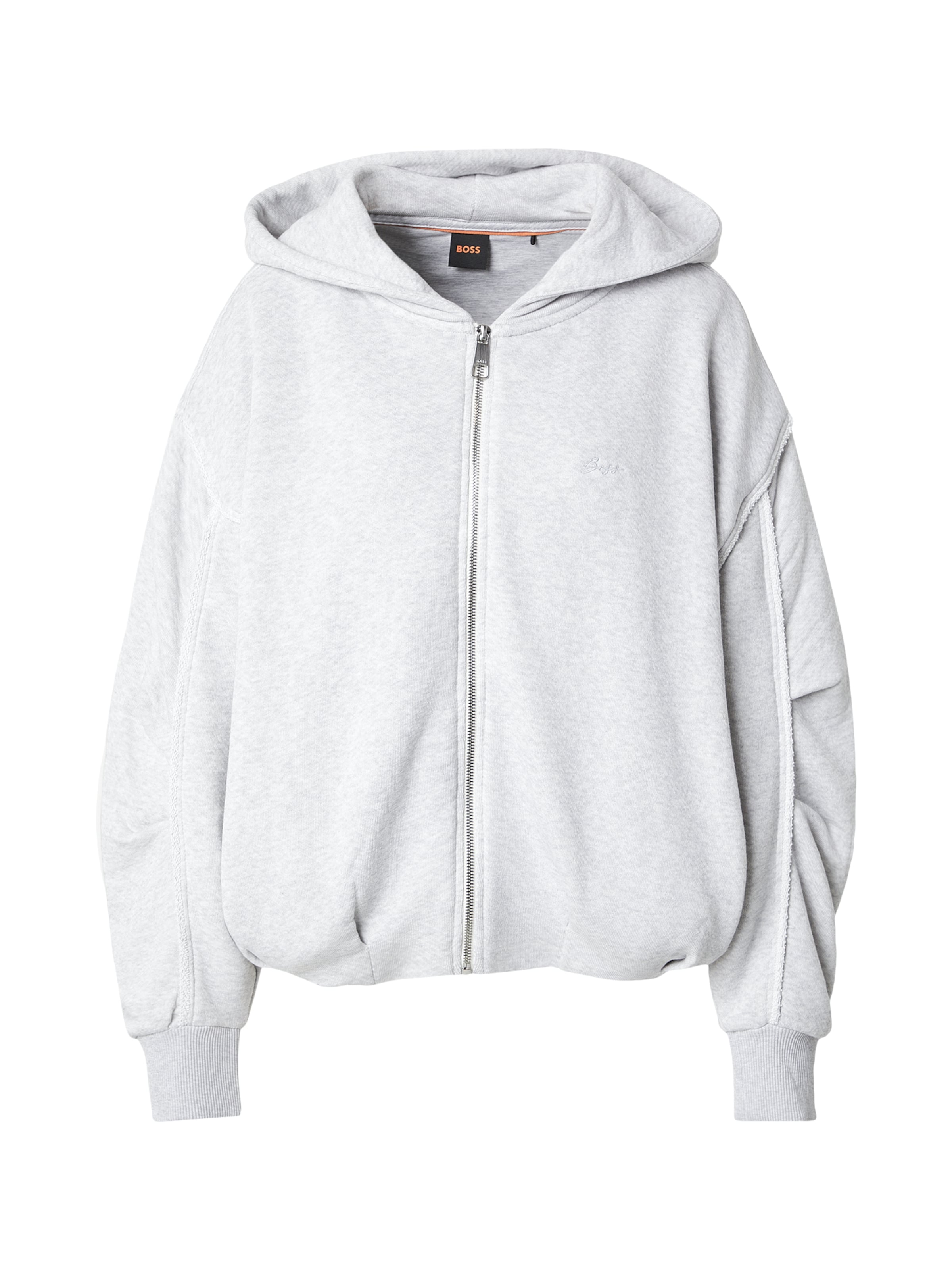 BOSS Sweatvest 'Elendy' in de kleur Grijs, Productweergave