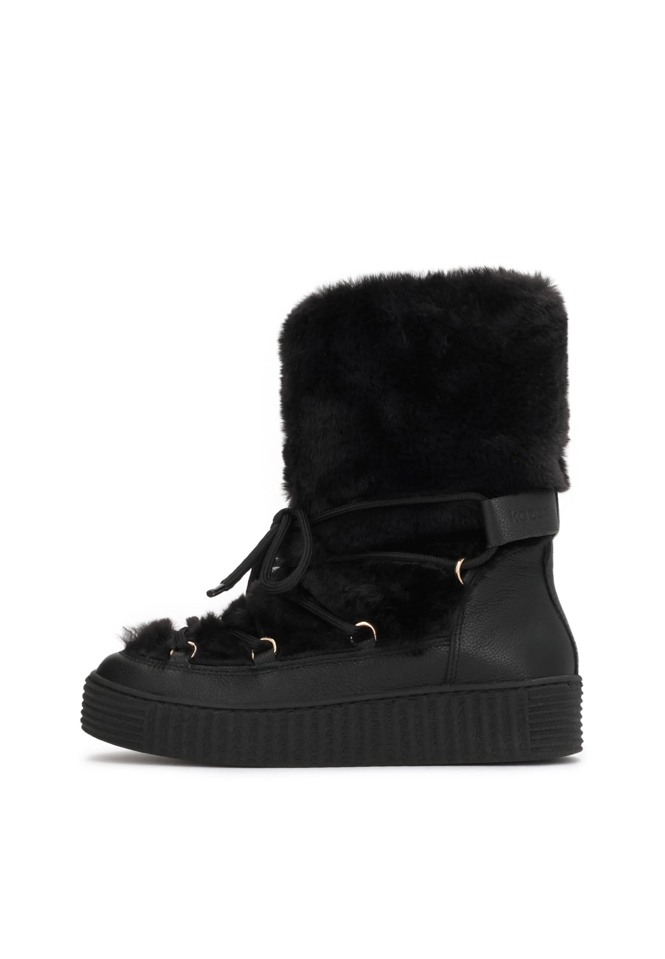 Boots da neve di Kazar in nero: frontale