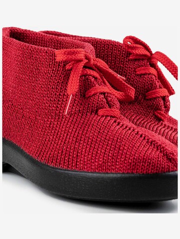 Arcopedico Lace-Up Ankle Boots in Red