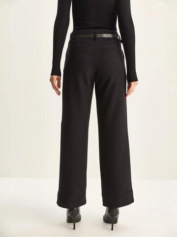 Bianco Lucci Wide leg Broek in Zwart