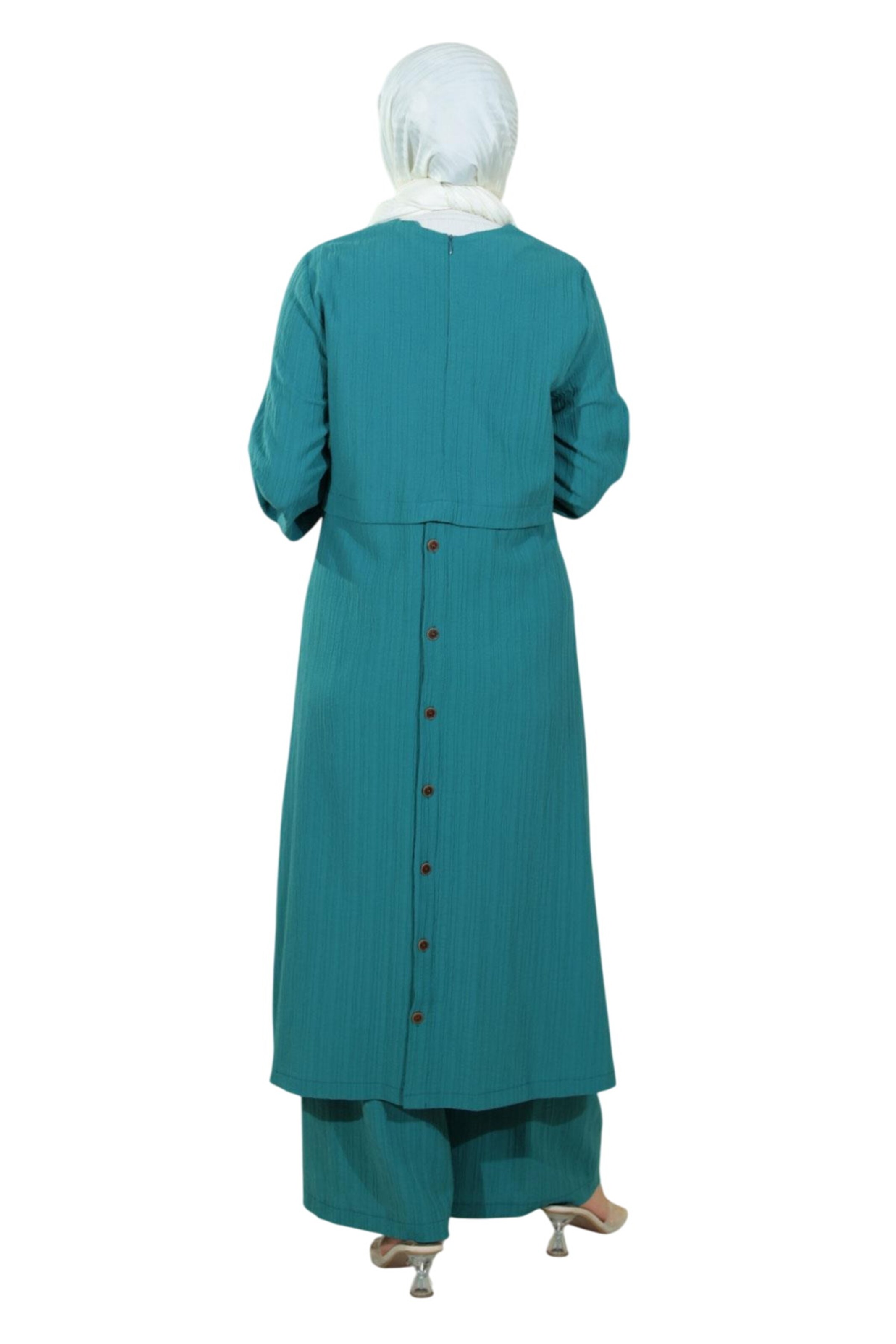 Pantalons de tailleur MODAMIHRAM en vert