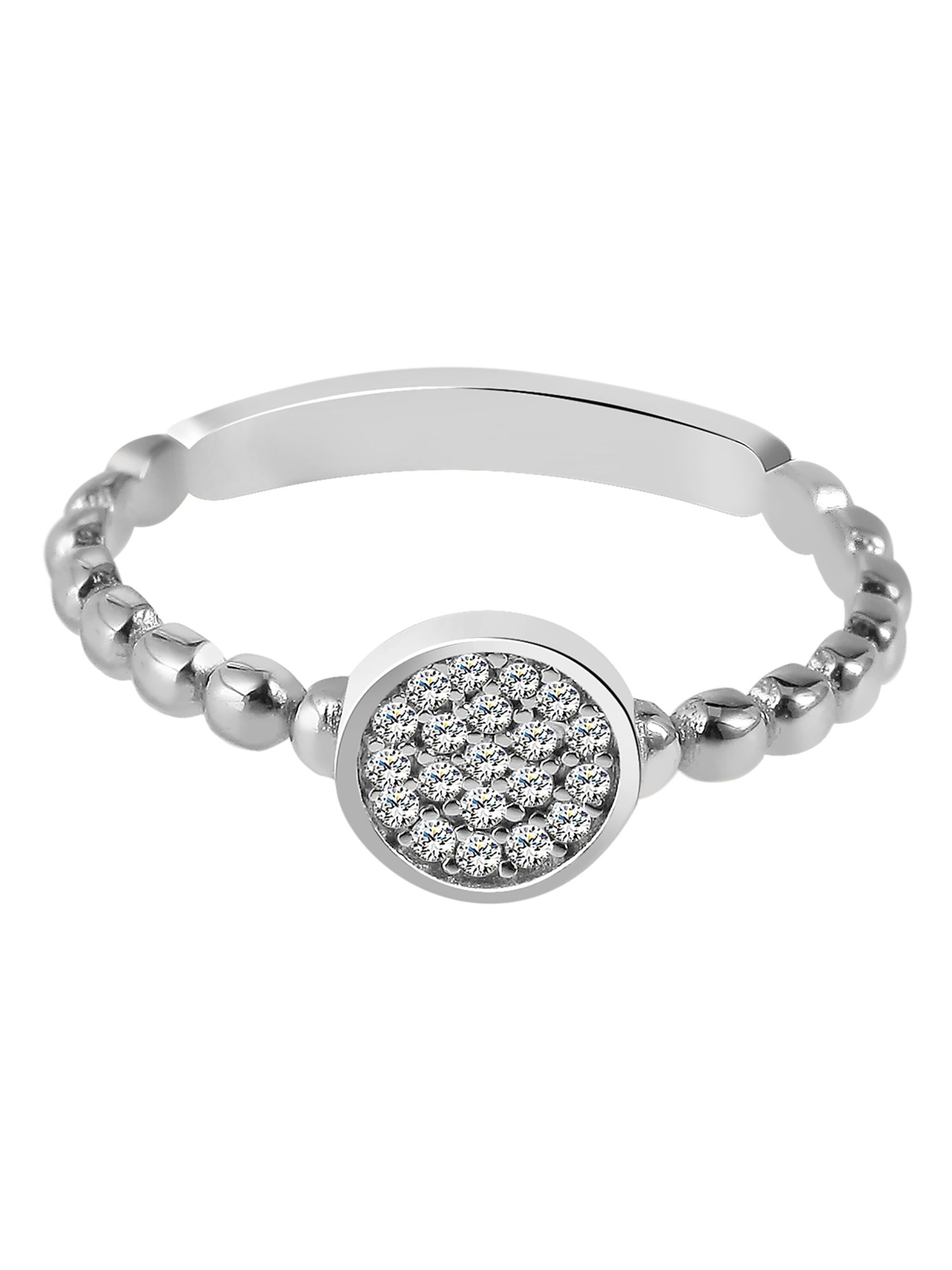 Akzent Ring 'Eivor, 925 Sterlingsilber, langlebig' in Silber: Vorderseite
