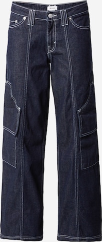 WEEKDAY Loosefit Cargojeans 'Mason' in Blauw: voorkant