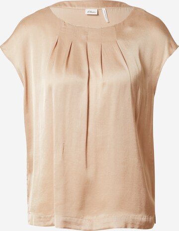 s.Oliver BLACK LABEL Blouse in Beige: voorkant