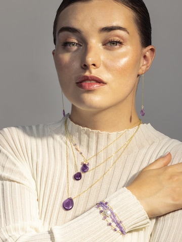 Luxenter Armband 'Athat' in Lila: voorkant