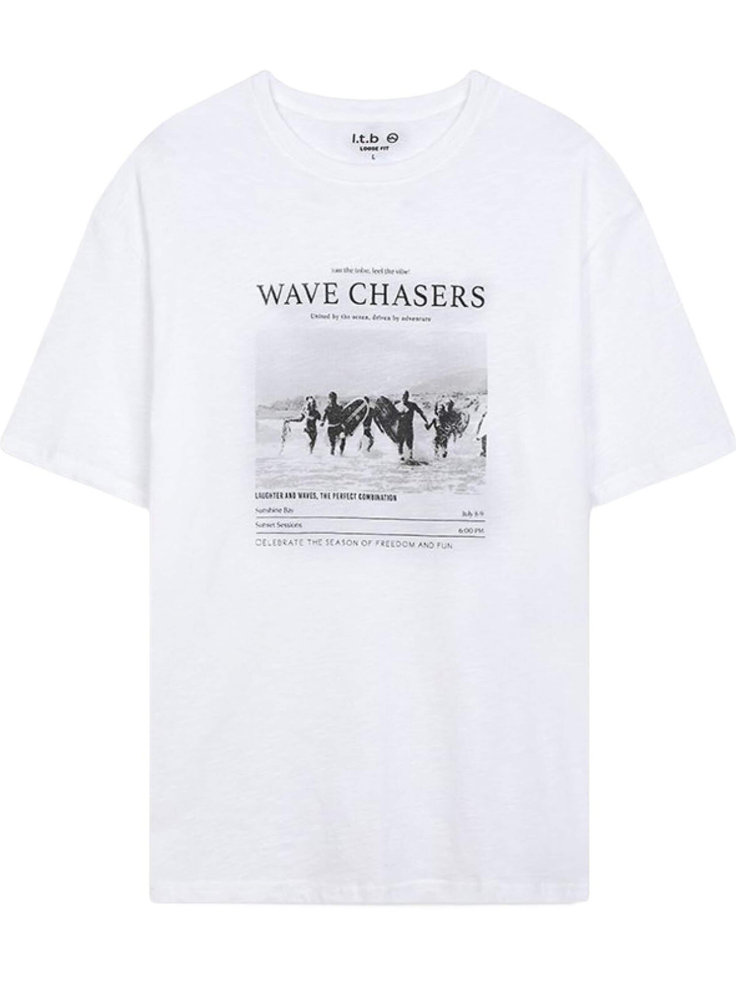 T-Shirt 'Printed T-Shirt' LTB Jeans en blanc : devant