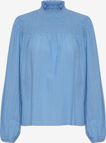 SOAKED IN LUXURY Blouse 'Amanza' in Blue: front