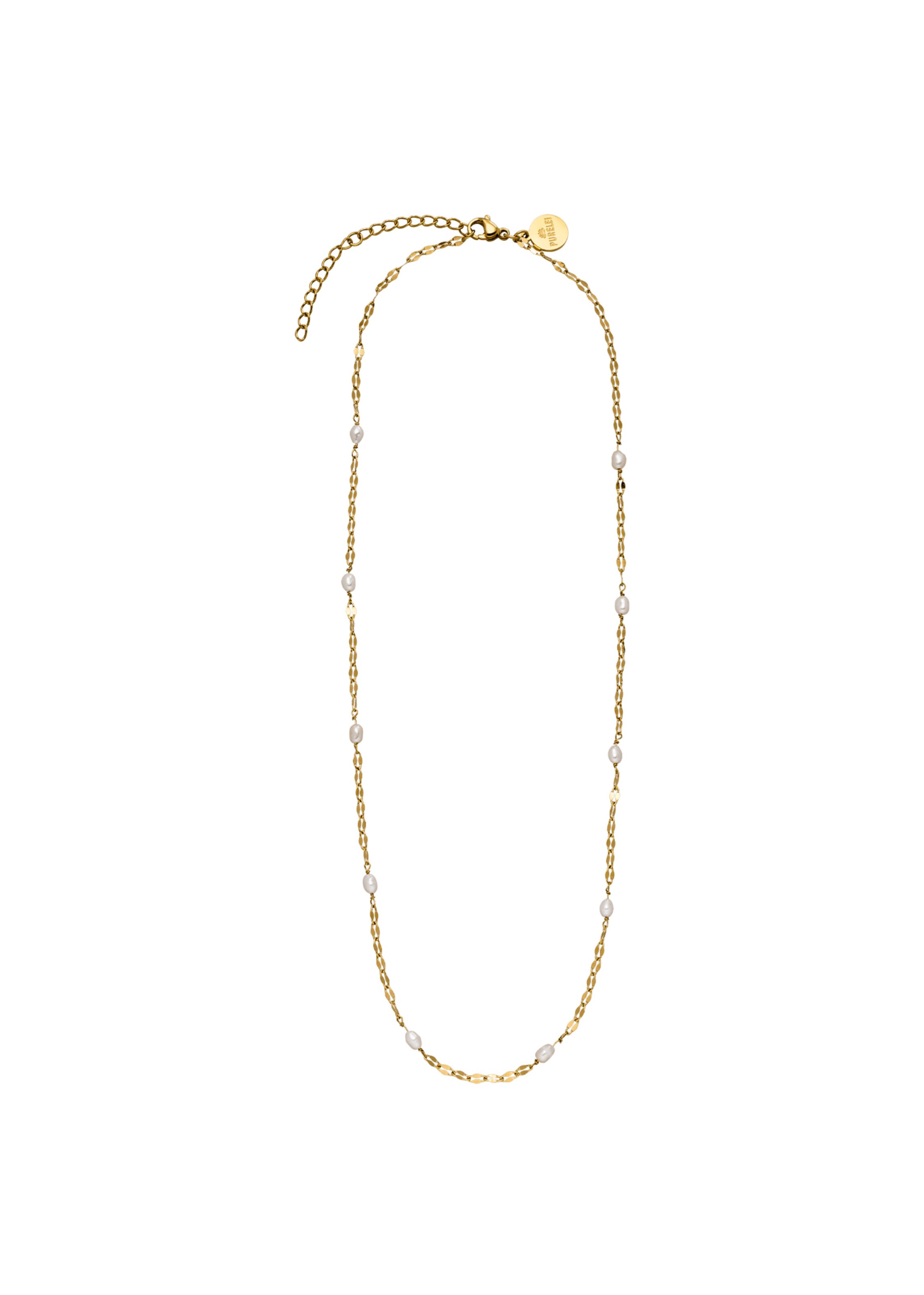PURELEI Ketting 'Delicate Pearl' in de kleur Goud, Productweergave