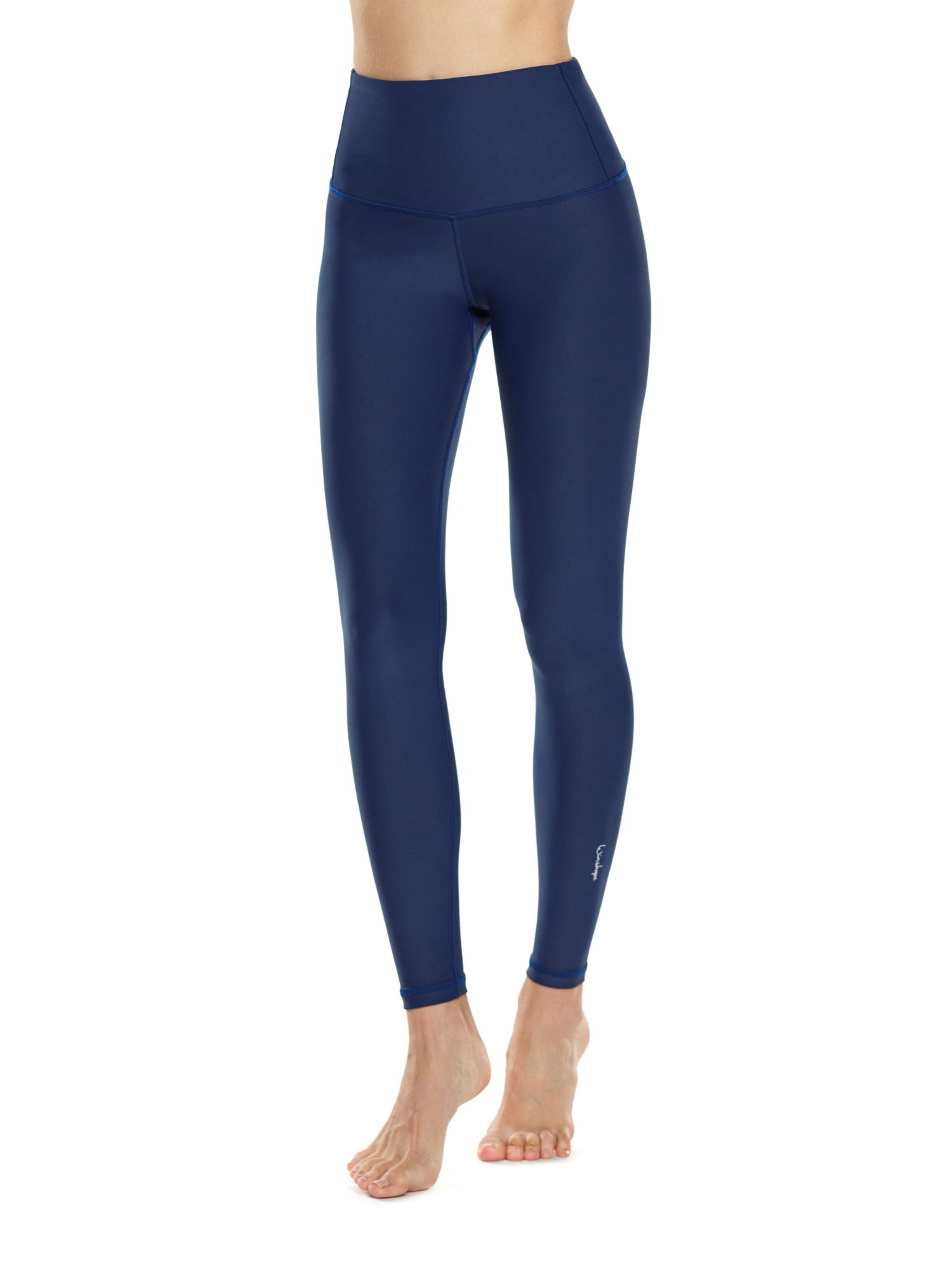 Winshape Skinny Fit Спортен панталон 'HWL117C' в синьо: отпред