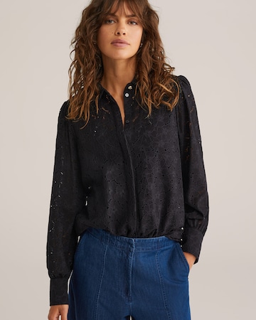 Chemisier WE Fashion en noir : devant