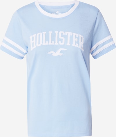 HOLLISTER T-shirt en bleu clair / blanc, Vue avec produit