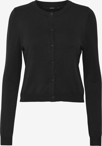 VERO MODA Knit Cardigan in Black: front