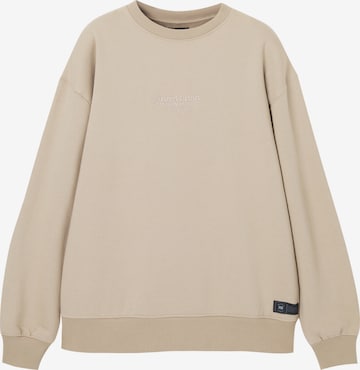 Pull&Bear Collegepaita värissä beige: edessä